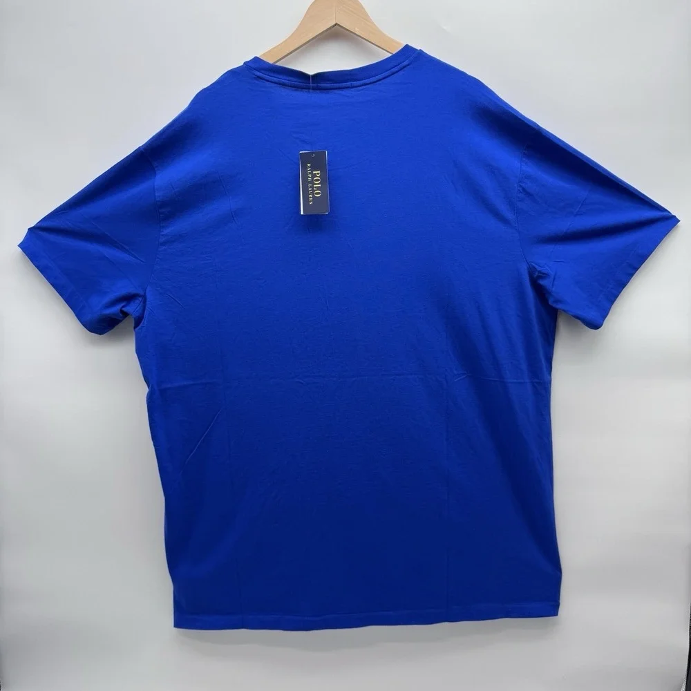 Polo Ralph Lauren M Classic Blue Mens 2XLT Pullover Shirt Big And Tall Short Sle